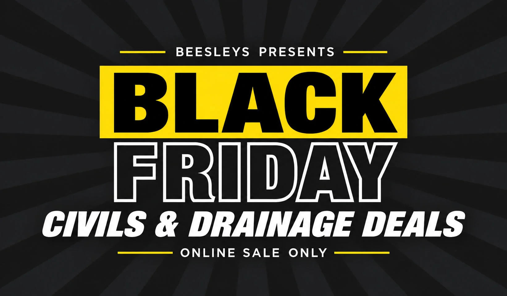 Black Friday Civils & Drainage Deals
