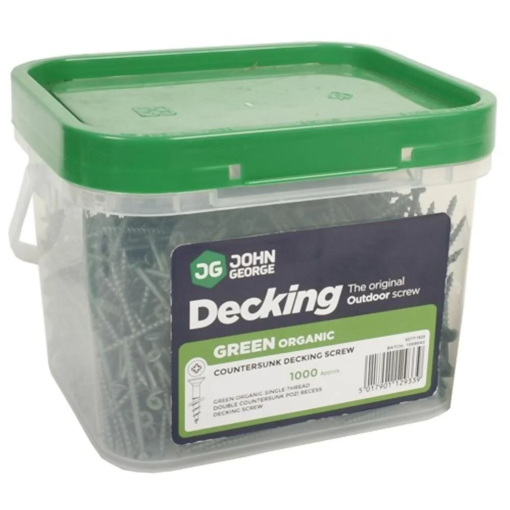 Decking Screw 8 x 2 1/2" Organic Green CSK Pozi Pack:200 