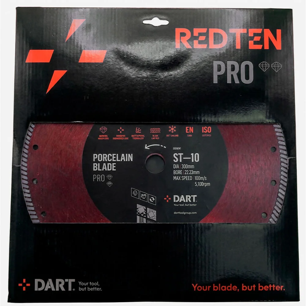 Dart Red Ten Pro St-10 Tile Diamond Blade 300Dmm x 22B Ref DB01641
