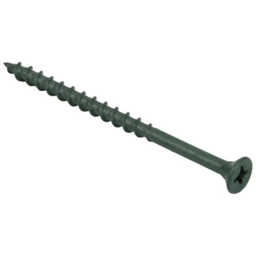 Decking Screw 8 x 2.1/2" Organic Green CSK Pozi Tub:1000 