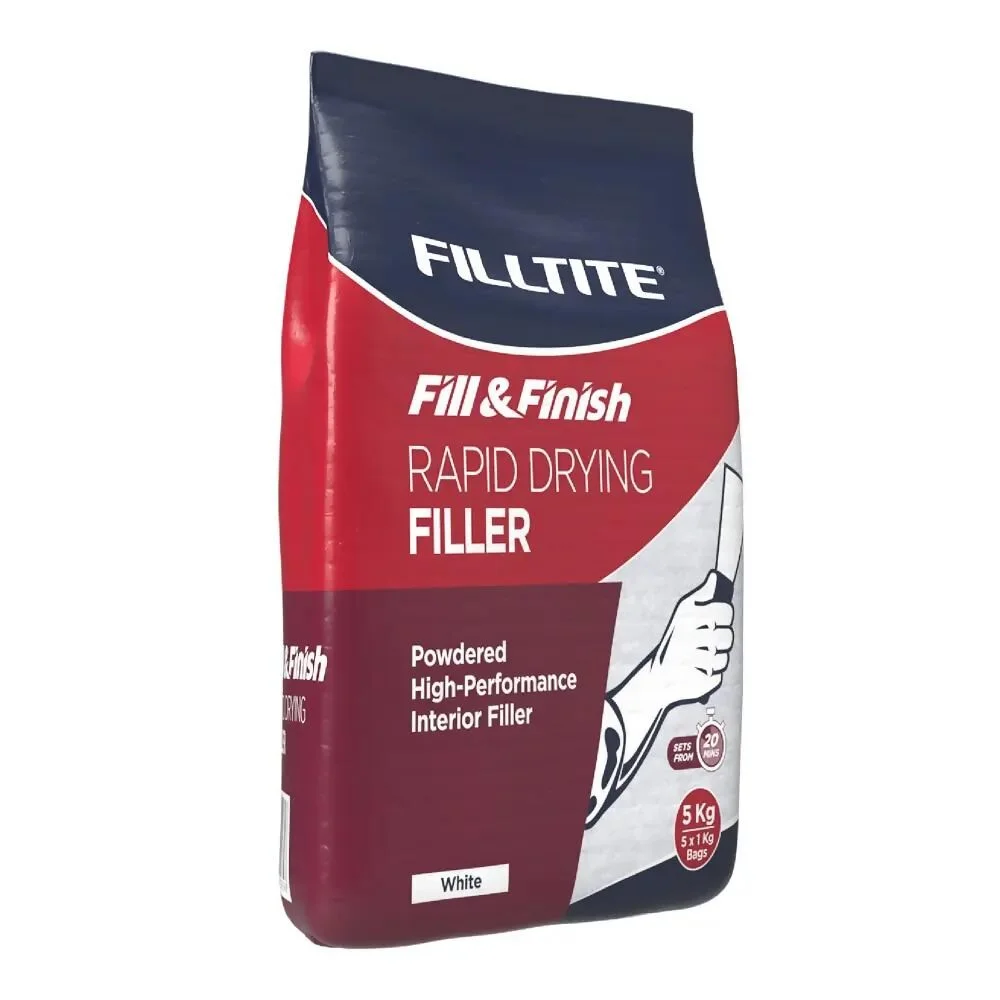 Filltite Fill & Finish Rapid-Drying Filler 5kg White F18356