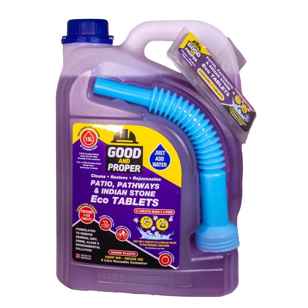Good & Proper Patio Cleaner 5L Complete With 4 Tablets Pack