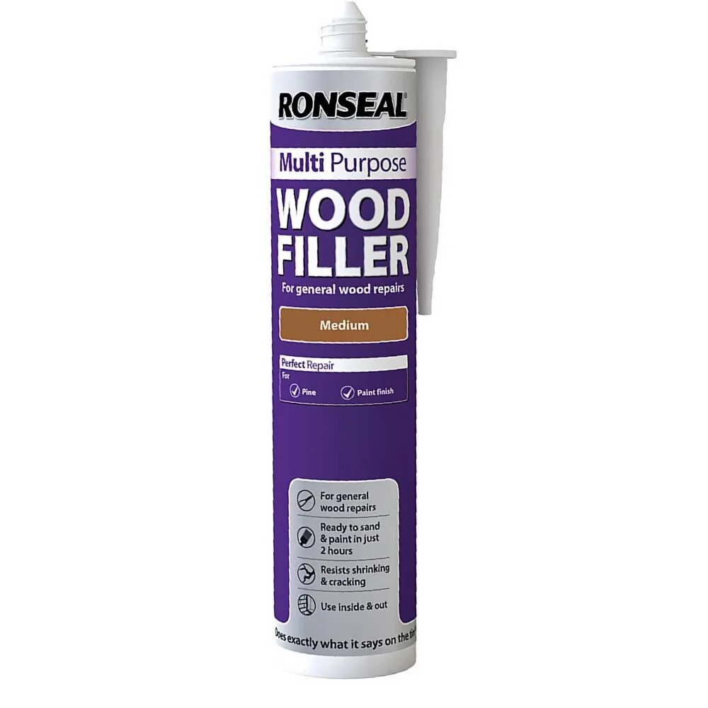 Ronseal Multi Purpose Wood Filler Cartridge Medium 310ml
