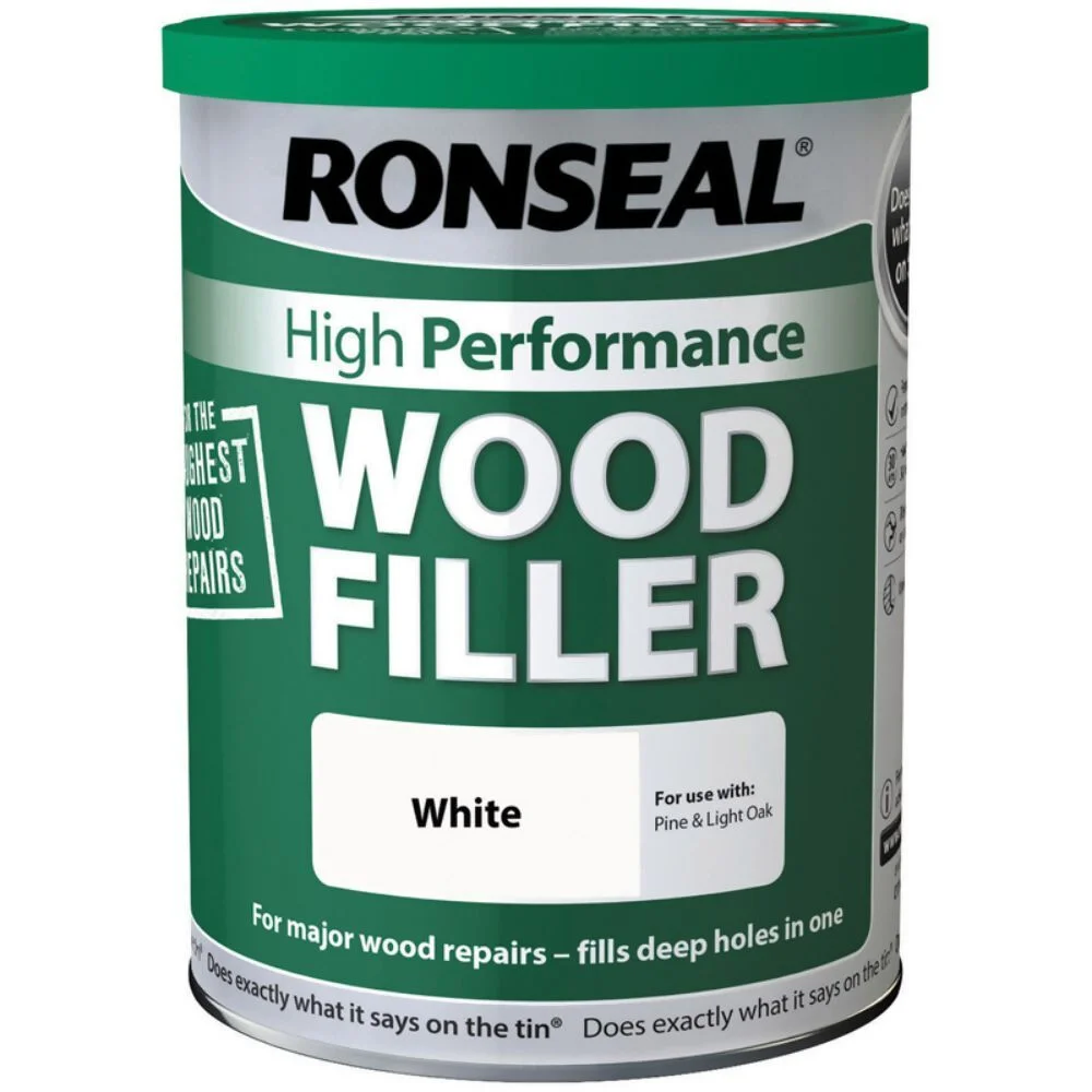 Ronseal High Performance Wood Filler White 1Kg Ref 36660