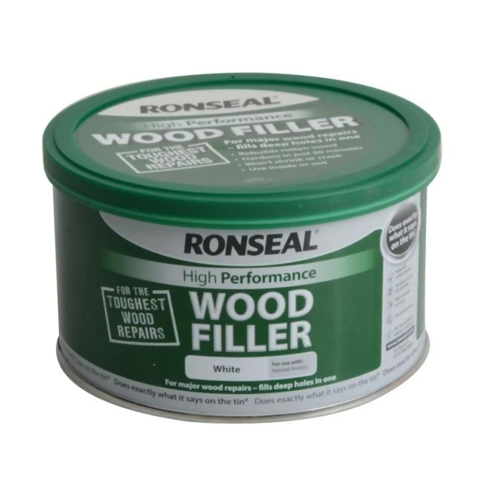 Ronseal High Performance Wood Filler White 275g Ref 35303