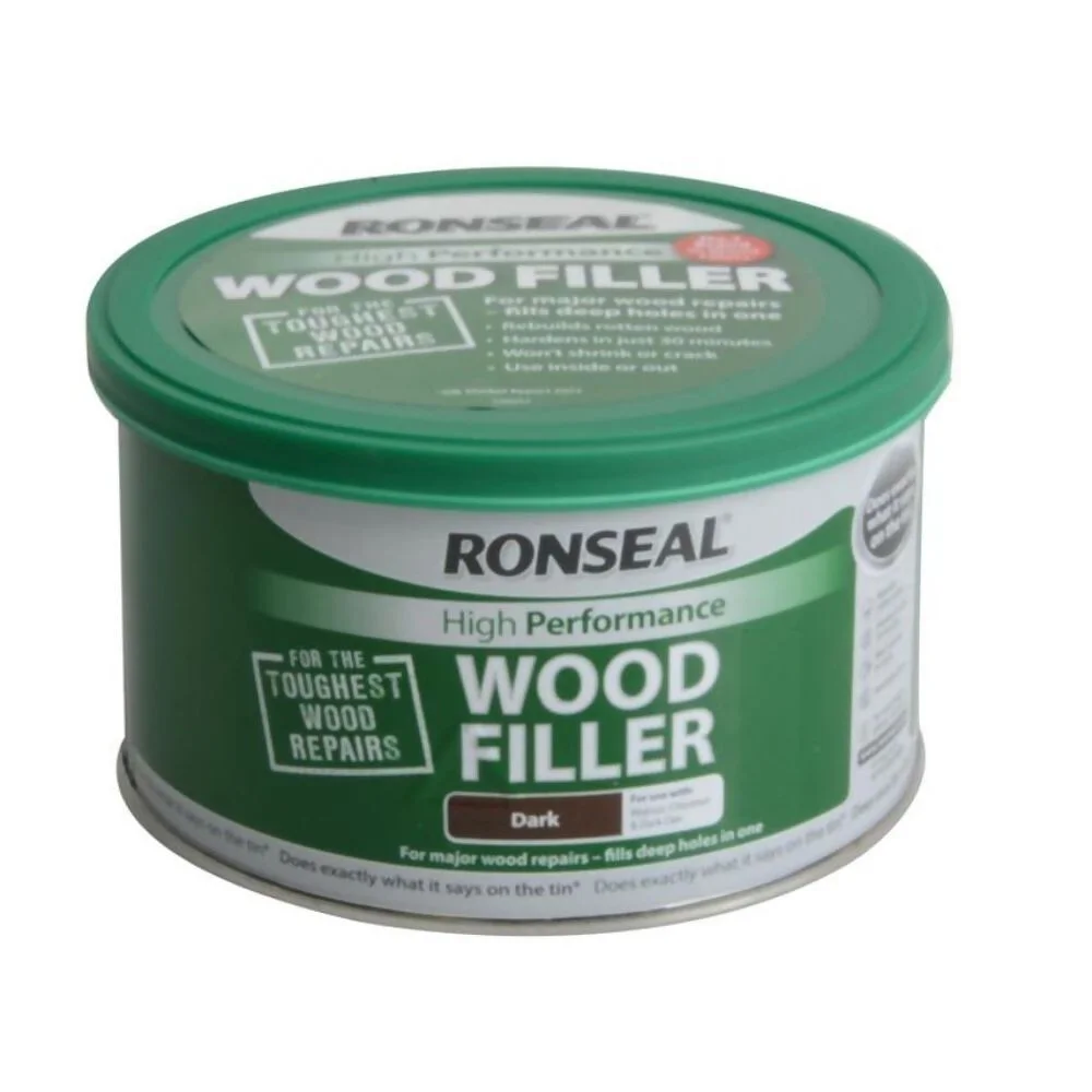 Ronseal High Performance Wood Filler Dark 275g Ref 36383