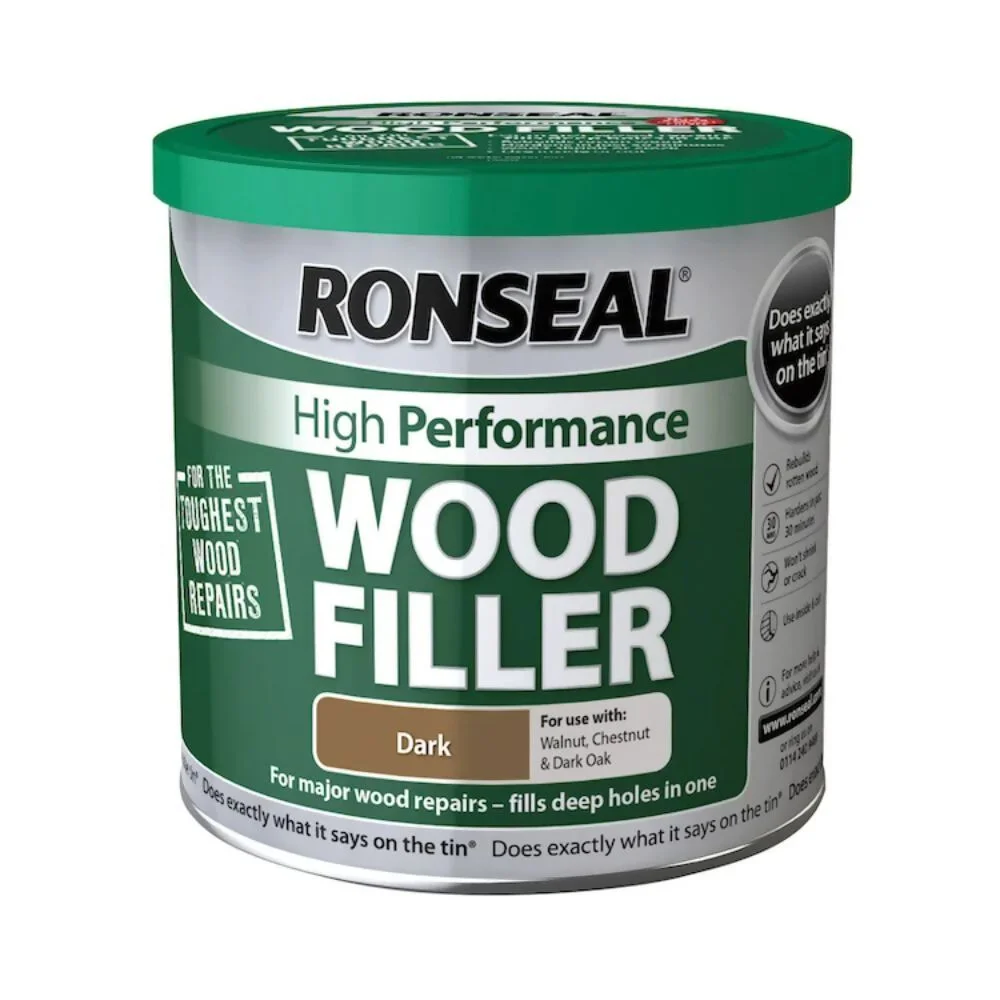 Ronseal High Performance Wood Filler Dark 550g Ref 36384