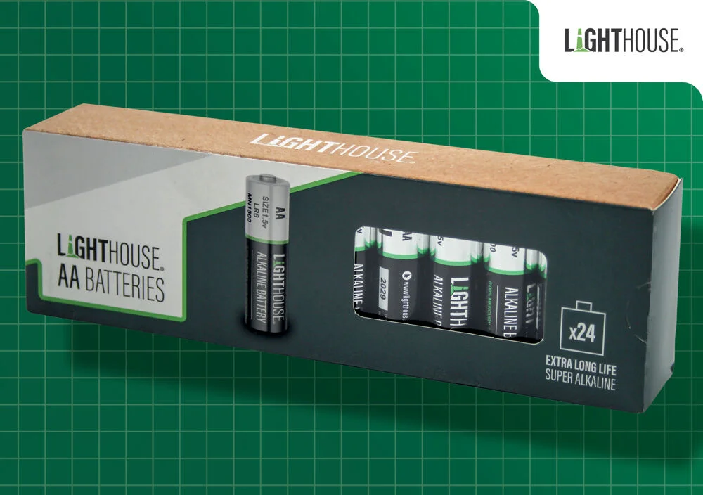Lighthouse AA Bulk Battery Pack (24) Ref XMS25LHBATAA