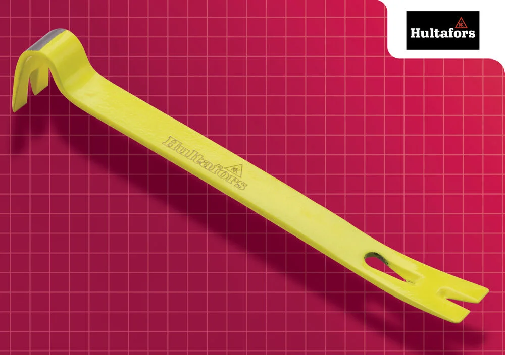Hultafors 175mm (7) Hi Vis Mini Wrecking Bar Ref XMS25MINIBAR"