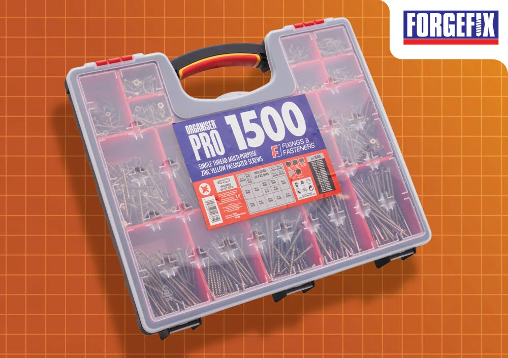 Fixings & Fasteners 1500 Piece Multi-Puprpose Screw Organiser Ref XMS25SCREWS