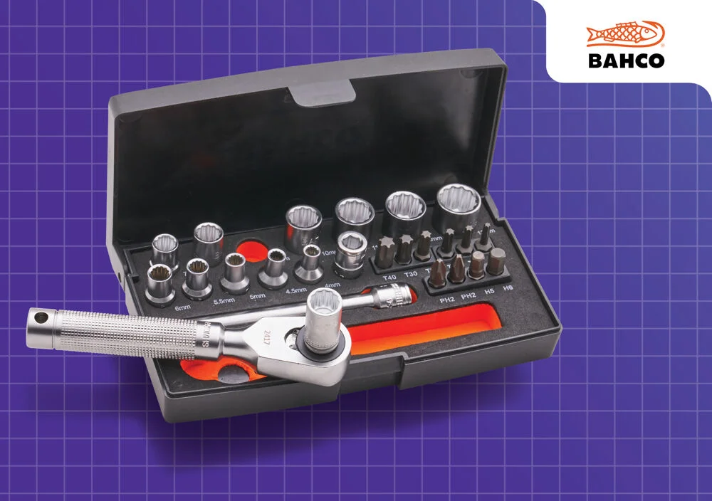 Bahco Special Edition 1/4 Socket Set Ref XMS25SS14