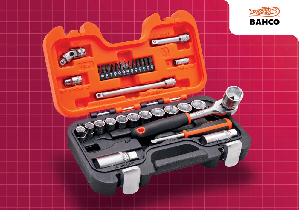 Bahco 3/8 Drive Socket Set Ref XMS25SS38