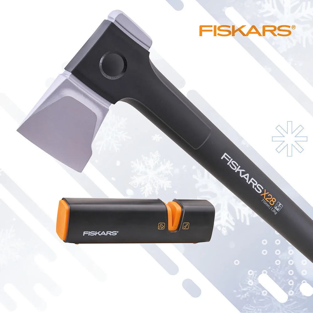 Fiskars Splitting Axe And Sharpener Ref XMS26AXE