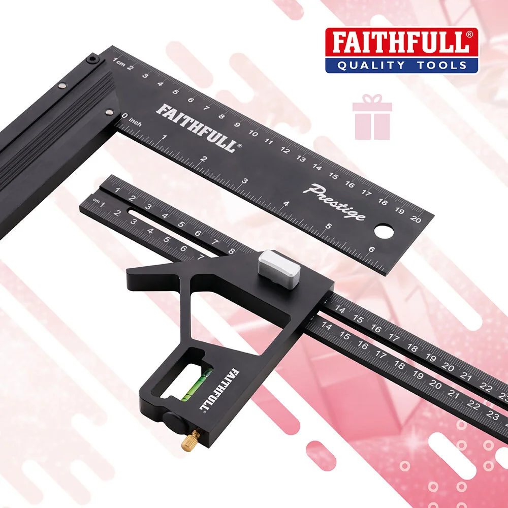 Faithfull Combination & Try Square Set Ref XMS26COMBTRY