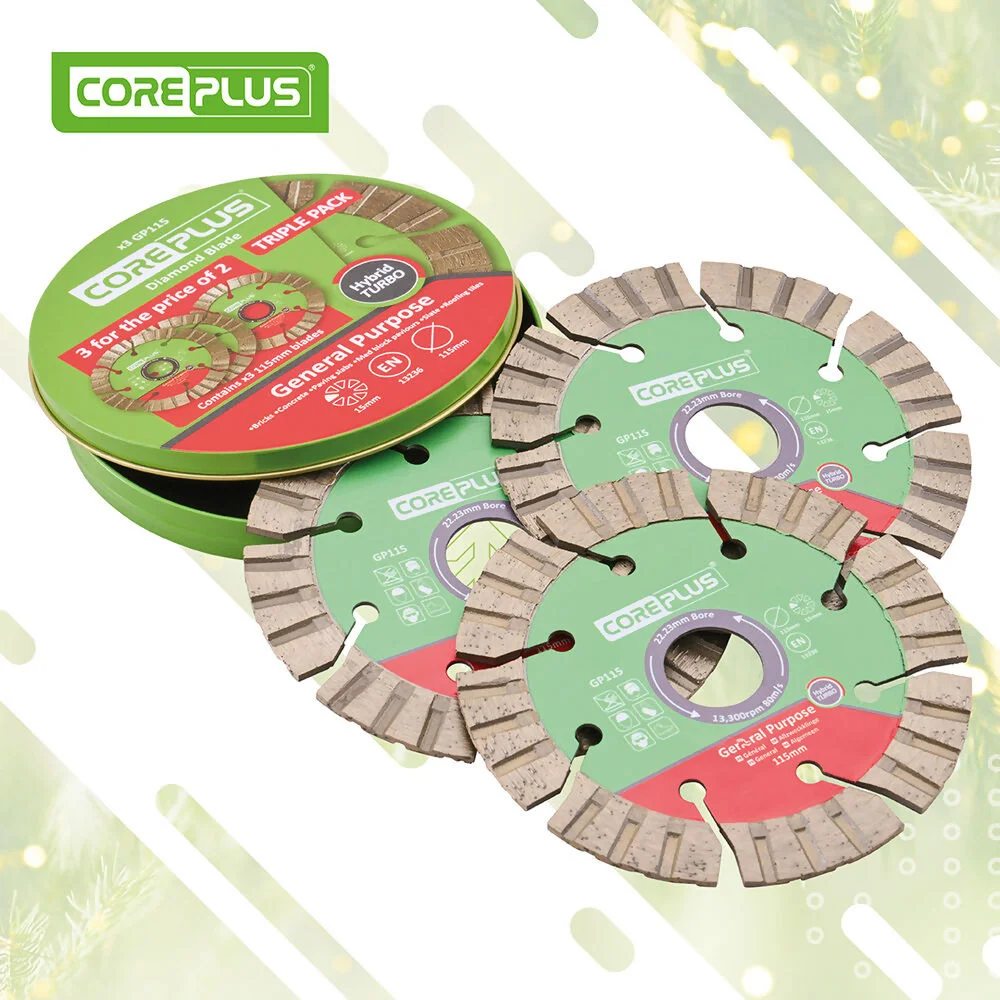 Coreplus Diamond Cutting Blades - 115Mm 3Pk XMS26DB115