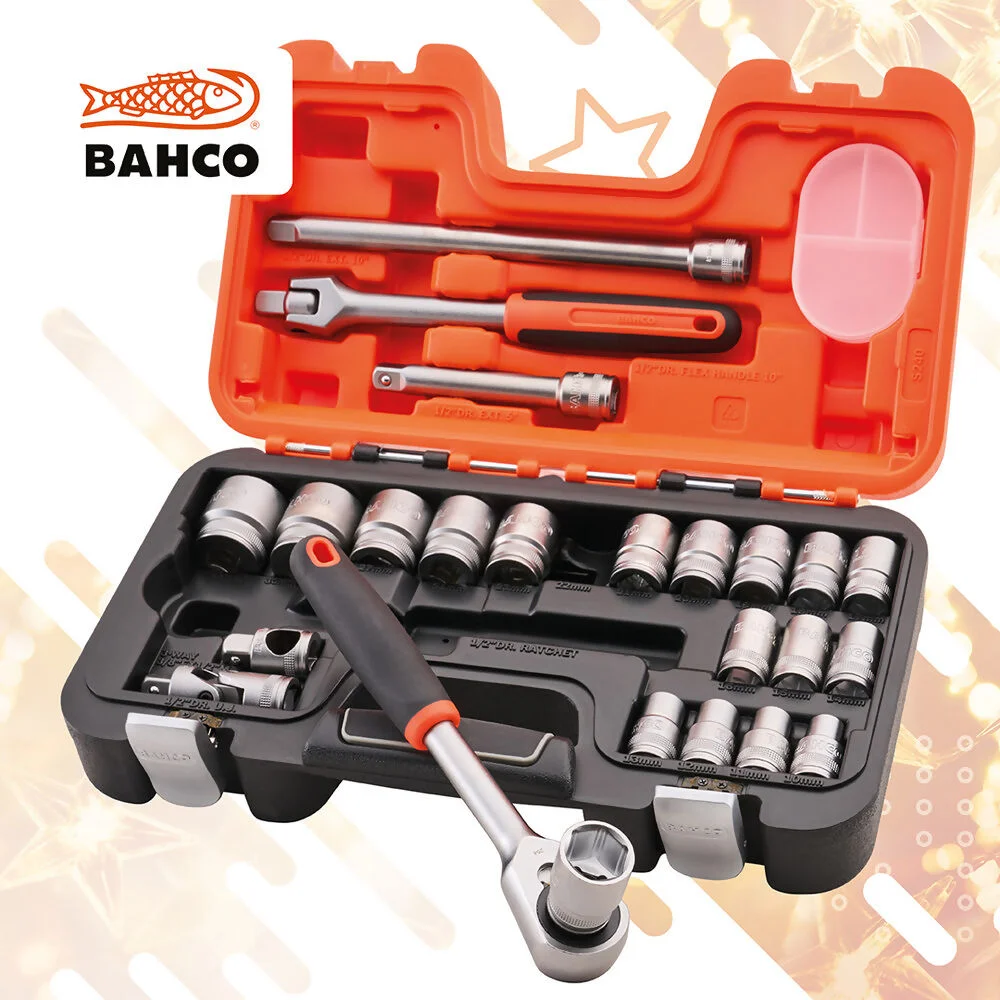 Bahco Socket Set 24Pce - 1/2 In XMS26S240