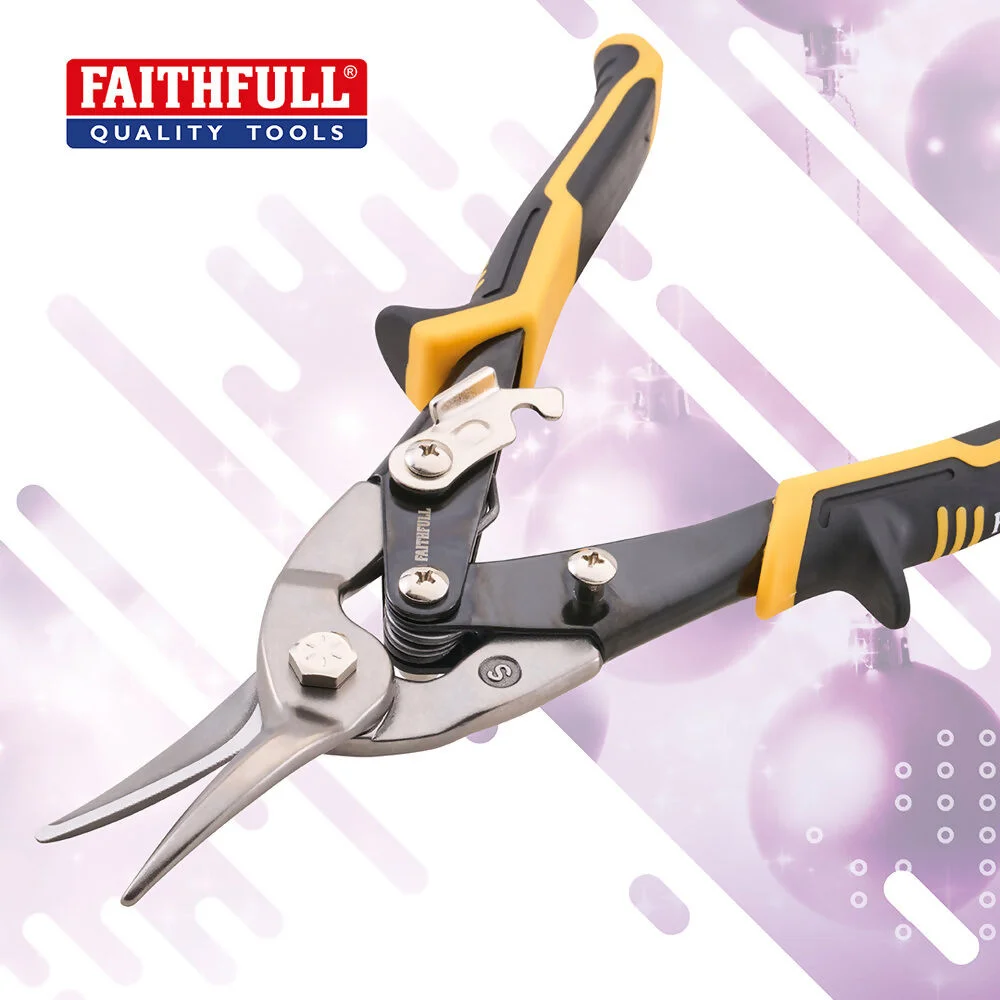 Faithfull C/Pound Aviation Snips Straight Cuts Ref XMS26SNIPS
