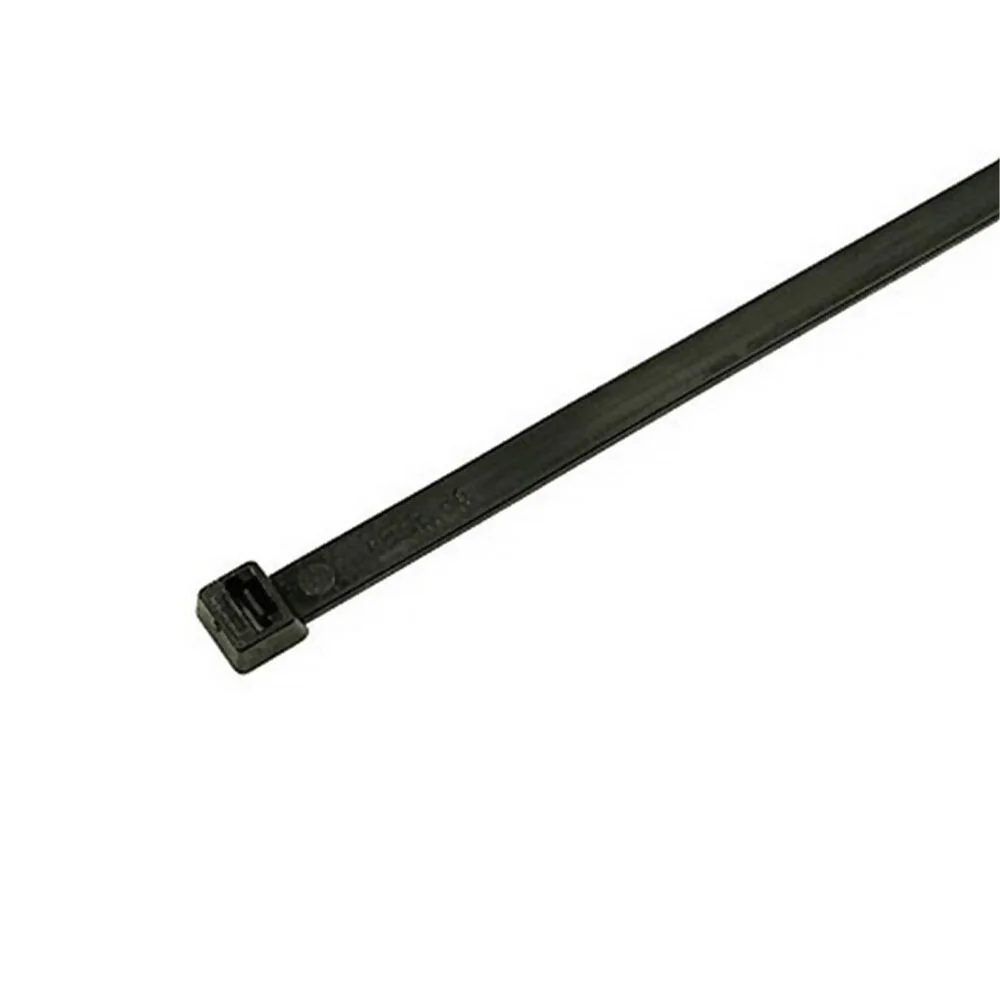 4.8mm x 200mm Cable Ties Black Pack:100 XCTB048200