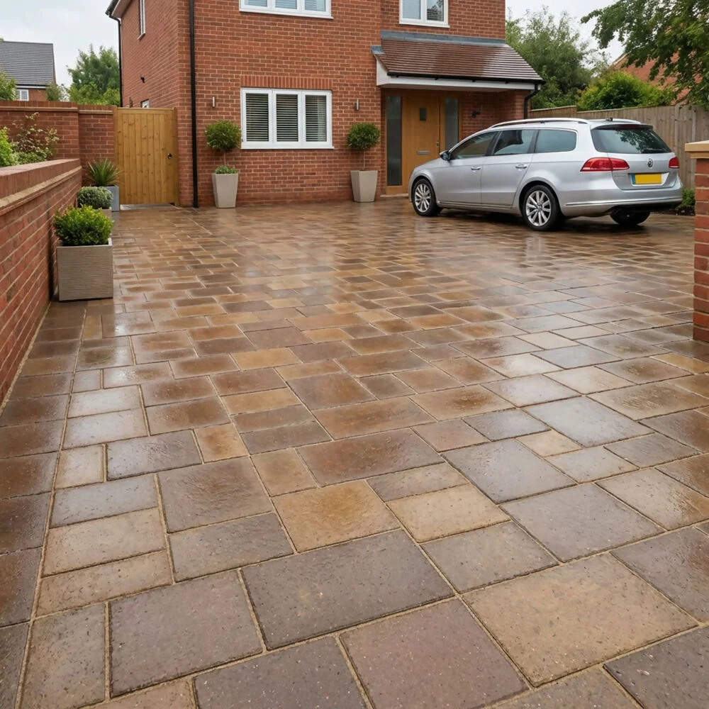 Mellifont Block Pavior 50mm Curragh Gold, 3 size pack (11.52sqm per pack)