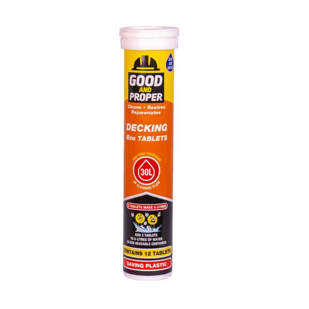 Good & Proper Decking Cleaner 12 Tablets Tube