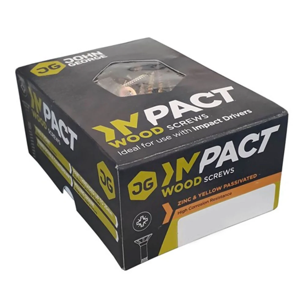 Impact Professional Woodscrew CSK 4.0mm x 25mm Torx TX20 ZYP Box:200