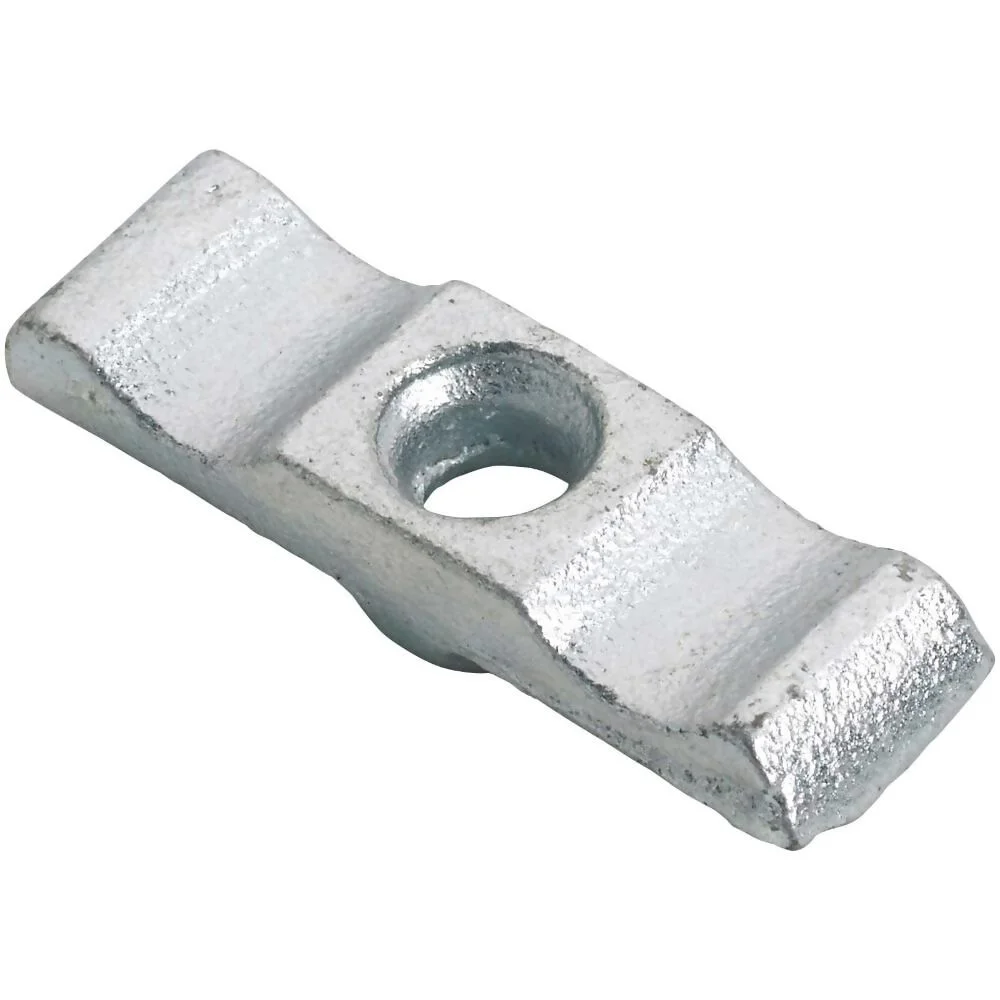 Perry Pack of 2 x 50mm 2 No.15 Plain Turn Buttons - BZP