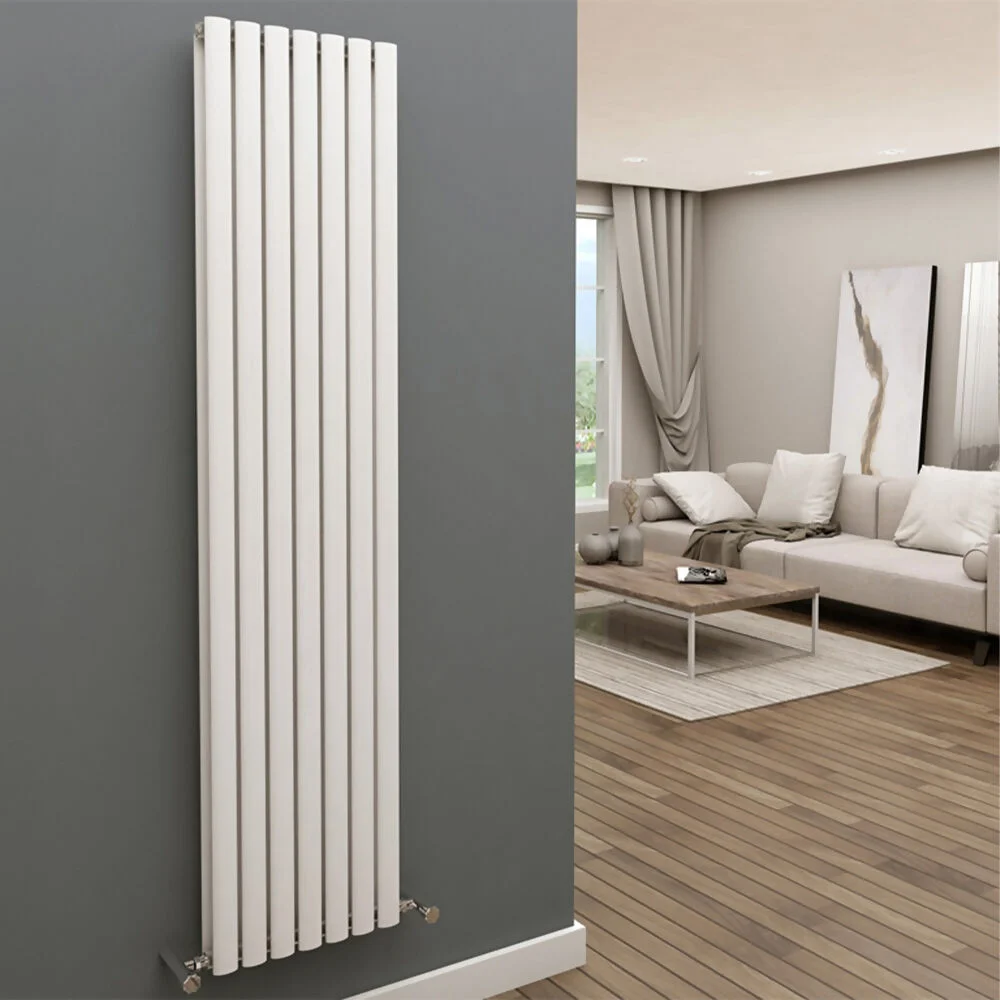 Sanica Radiator Vigo 440 x 1800mm White Vertical Single Designer BTU 3768  Ref 701-600087