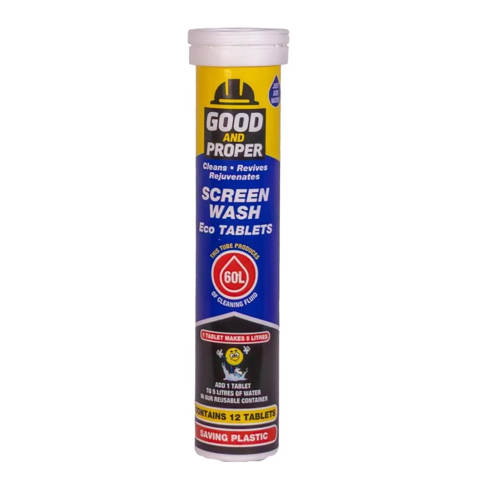 Good & Proper Screenwash 12 Tablets Tube
