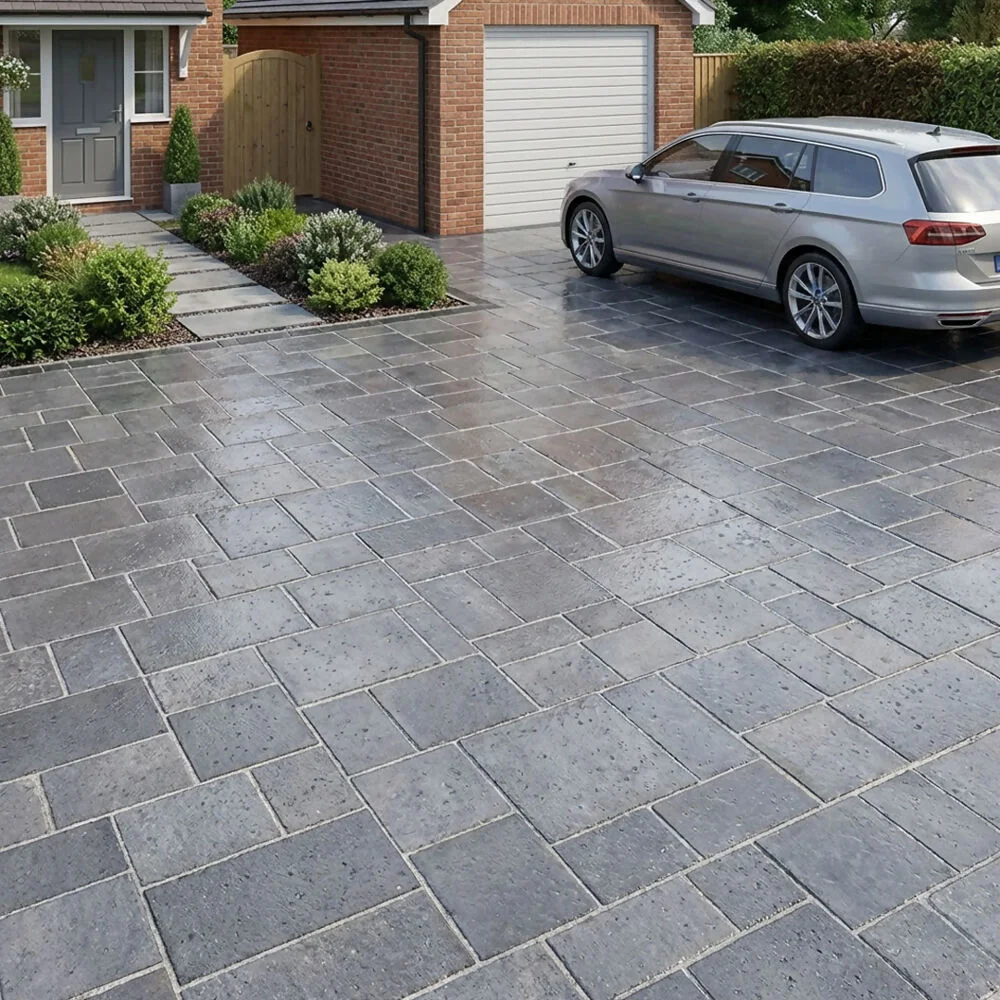 Mellifont Block Pavior 50mm Ash Grey 3 Size Pack (11.52 m2 Per Pack)