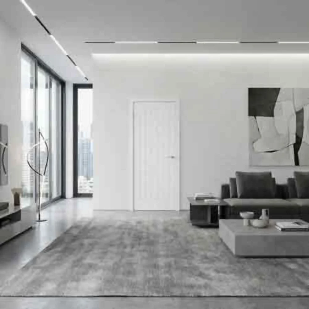 White Moulded Texured Mexicano 78 x 27" FD30
