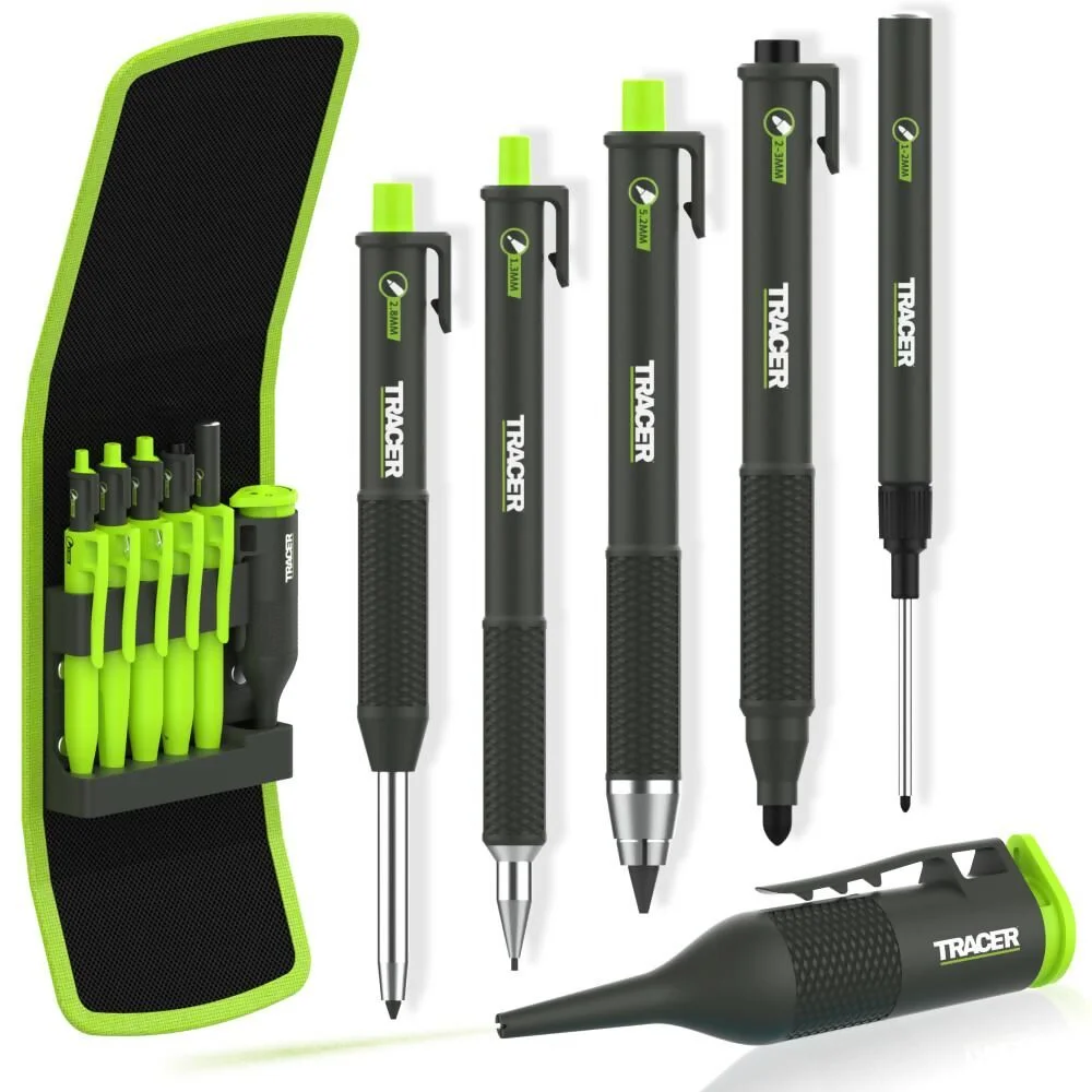 Tracer 6Pc Complete Construction Marker Case Inc. Tracer Trueshot Ref TMK6