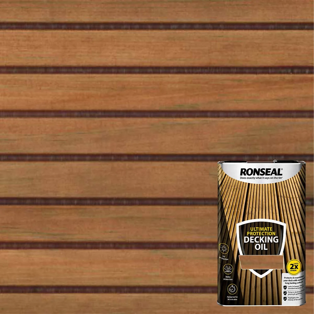 Ronseal Ultimate Protection Decking Oil Natural Cedar 5Ltr Ref 37298