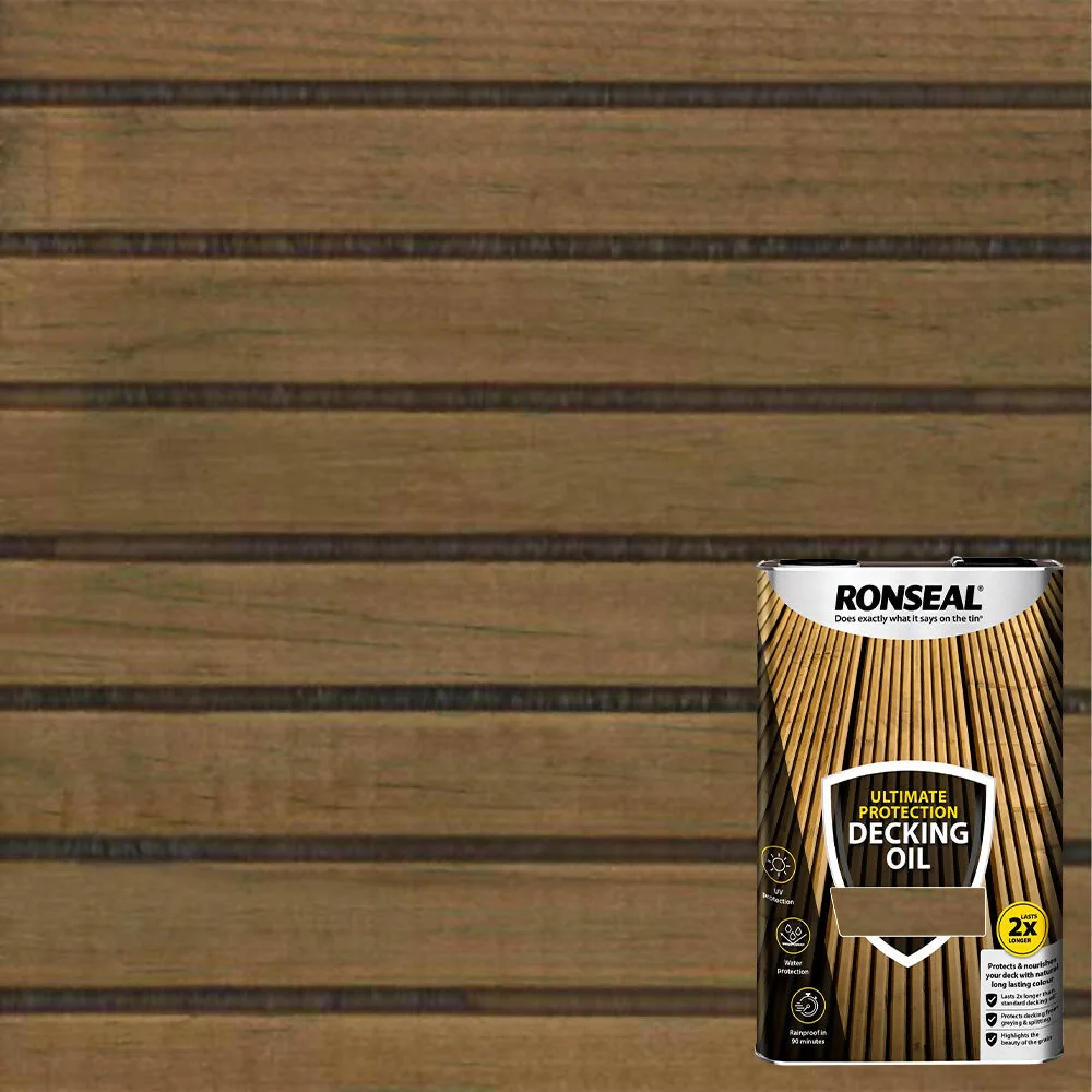 Ronseal Ultimate Protection Decking Oil Natural Oak 5Ltr Ref 37299