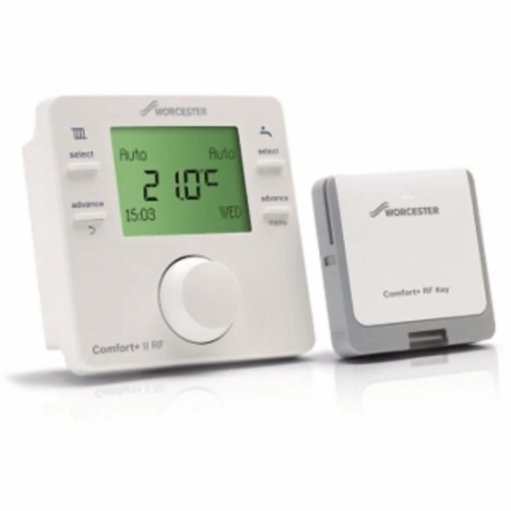 Worcester Greenstar Comfort+ II RF Wireless Programmable Room Stat (for  2000 u0026 8000 boilers) Ref 7738112324