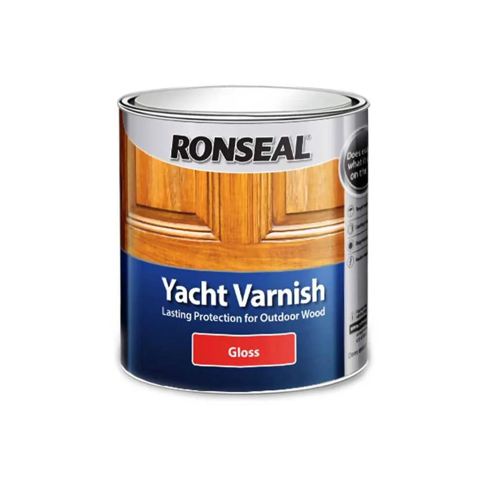 Ronseal Yacht Varnish Clear Gloss 1Ltr Ref 7166