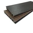 TRUdeck Composite Deck Board 3.6m x 142mm x 22mm DUO Monza Black & Tuscan Brown 