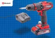 Einhell 18V Combi Drill with a 2.5Ah Li-Ion Battery Ref XMS25PXCOMBI