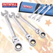 Faithfull 6Pc Ratchet Com Spanner Set & Tool Rolls Ref XMS26SPANNER