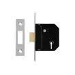 Essentials 3 Lever Deadlock Polished Brass 3 "