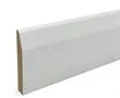 White Primed MDF 18mm x 144mm Chamfered & Rounded