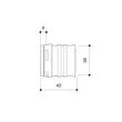 Frankische Alpex F50 PROFI PPSU end cap 26mm 82826820 Ref FREC26