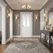 White Moulded Textured 4 Panel Glazed Door 78" x 27"