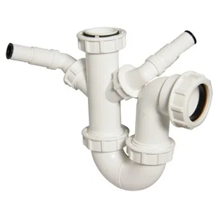 Floplast 40mm Double Nozzle Appliance P Trap REF TW477,,,1