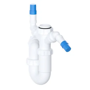 Viva 11/2?? Sink Trap C/W Twin 135 Degree Nozzle 75mm Seal Ref WTST02