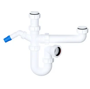 Viva 11/2?? Bowl & Half Trap Kit 75mm Seal Ref WTBNH01