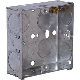 1 Gang Pattress Box Metal 25mm Ref 1271