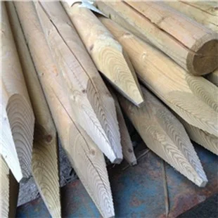 100mm Machine Turned Round Pointed Post Trtd 1.8M