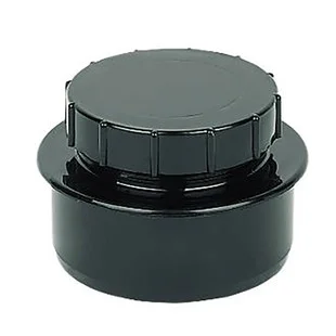 Floplast 110mm Screwed Access Cap Black REF SP292