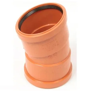 Floplast 110mm x 15 Deg Underground Double Socket Bend
