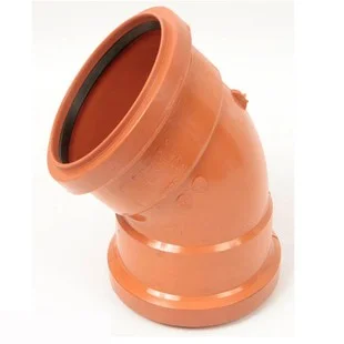 Floplast 110mm x 45 Deg Underground Double Socket Bend